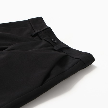 Pants for boys, black color, size 22 (height 122-128 cm)-1