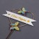 Topper "Happy Birthday", butterflies in the heart, color multi -colored gradient