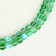 Busins ​​made of natural stone "Cat Eye", set 46 pcs., Size 1 pc. - 8 mm, green