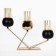 Summary Metal, Matilda glass for 3 candles 34 x 8 x 29 cm