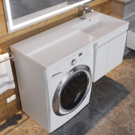 Tumbling for the washing machine Uperwood Magenta, 60 cm, suspended, white, with doors-3