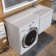 Tumbling for the washing machine Uperwood Magenta, 60 cm, suspended, white, with doors