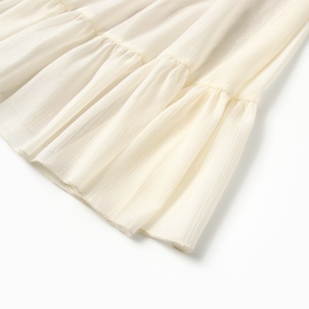 Платье для девочки MINAKU: PartyDress, цвет молочный, рост 122 см-5