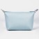 Cosmetic bag with a zipper, with a lining, blue color