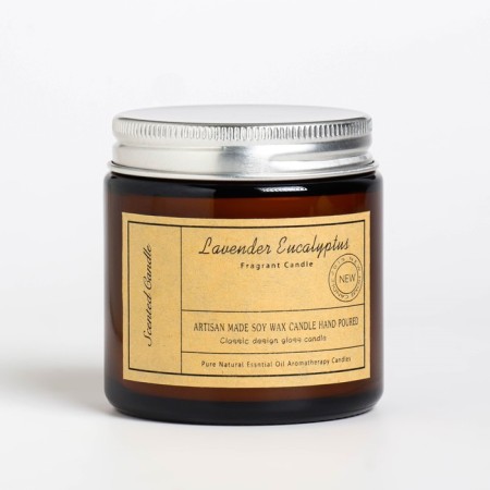 Aromatic candle in the Bank "Lavender and Eucalypt", 6.5x5.5 cm, 100 g-3
