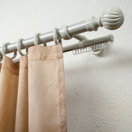Binide cornice “Era-28”, 180 cm, d = 28 mm, with U-lure, color white ash-1