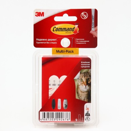Self -adhesive strips Command, medium, 9 pcs