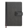 Organizer, A5, 128 sheets, a cage, the cover of the leatherette, with a knife, "patterns", gray