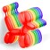 Twisting ball 260, metal, set 100 pcs., Mix color