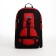 Tourist backpack on lightning, 5 outer pockets, black/red color