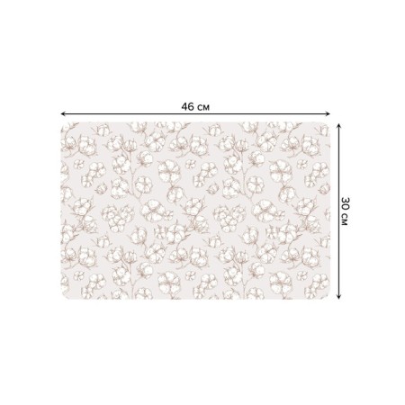 A set of napkins for setting the cotton table, rectangular, rounded edges, size 30x46 cm, 4 pcs-2