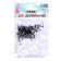 Glass eyes on a metal leg, set 74 pcs, d = 0.3 cm, black color