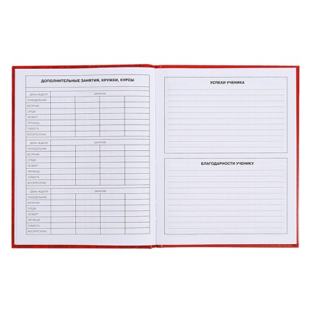 Diary for grades 5-11, 48 sheets of "Russian schoolchildren No. 3", solid cover, glossy lamination, block 60 g/m2-7