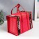 Bamboo Bamboo Casket "Flowers on the Black" Red, with handles 20x15x30 cm