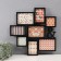 Photo frame plastic in 8 photos 10x10, 10x15, 13x18 cm "&" Black 50.5x51.5x2 cm