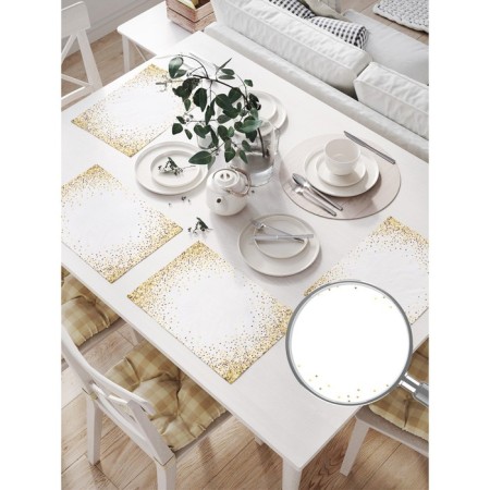 Set of napkins for setting the table "Festive confetti", rectangular, size 32x46 cm, 4 pcs-1