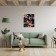 Picture on numbers with a whip 40x50, black canvas "Paradise Birds" (28 colors) BHR0588
