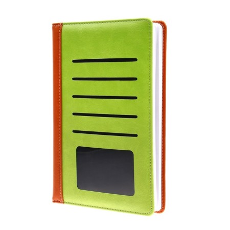 The diary is low, PVC cover, A5 format, 140 sheets in a cage, with pockets, mix-1