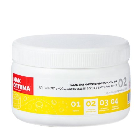 Mack disinfectant, for water in the pool, complex drug, 400 g