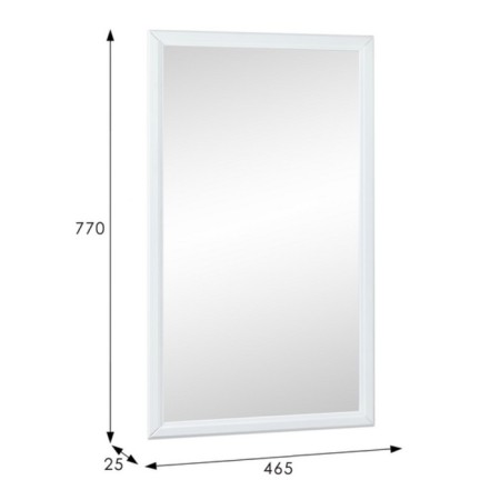 Mirror hinged Artemis, 465x25x770, white-1