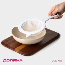 Sieve for filtering of the share, d = 14.5 cm (intra -n .d = 11cm), 200 ml, white color