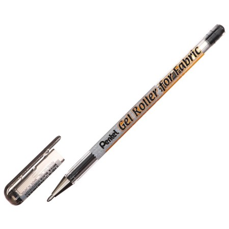 Gel pen on Pentel Gel Roller for Fabric, Node 1.0 mm, black ink black-2