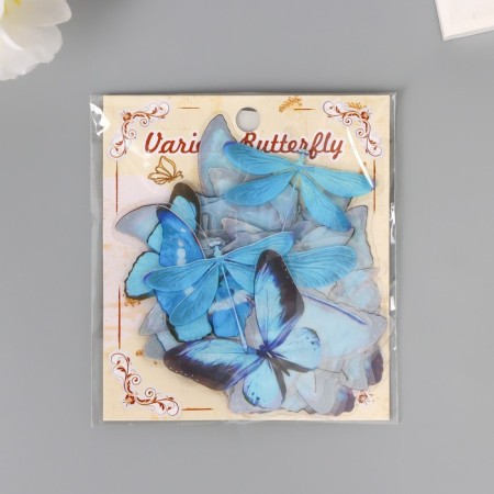 PVC stickers "Dream butterflies" set 40 pcs 8x7 cm-3