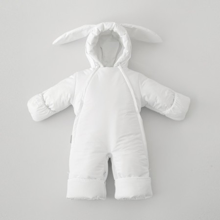 Combinason Transformer Children's three-seesone Kinderlitto "New Zaykin", with lapels, height 68-80 cm, white color-1