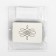 Magnetic needle "Ornament No. 1", 8 × 5.5 cm, beige color