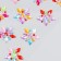 Sticker of rhinestones "Five -pointed flowers" mix 10.7x32 cm