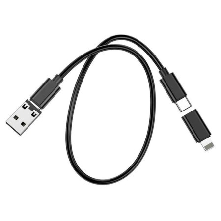 HOCO U114, Type-C cable-Type-C, adaptation Micro-Type-C/Lightning-Type-C/USB-Type-C, 3A, Black-2