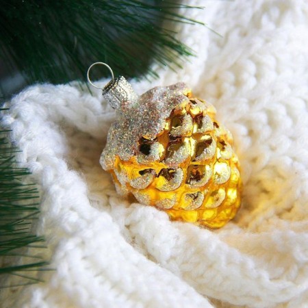 Christmas tree toy "Kedrovaya bump" -2, h-5.2 cm, mix-2