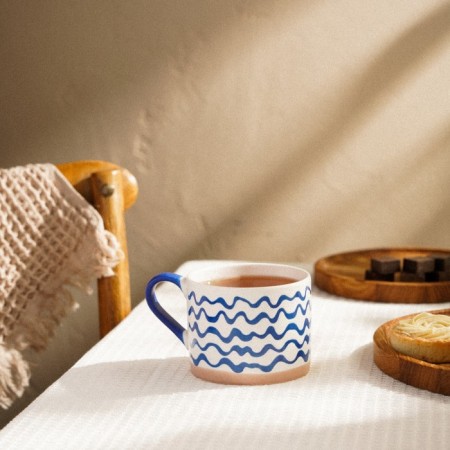 Porcelain mug SL Home "Scandy", 450 ml, white color-4