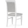 Wooden chair Avelin array of Buk/velor, white/gray 48x55x97 cm