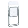 Folding chair on a metal frame, white