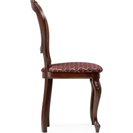 Chair wooden chair Adriano 2 array of beech/fabric, cherry/burgundy 50x54x97 cm-2