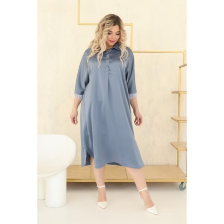 Women's dress, size 60, gray color-7