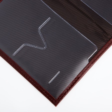Cover for passport, burgundy color-4