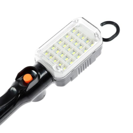 A portable LEAZon Lighting LED lamp with a switch of 12 W, 25LED, 5 m, black-3