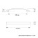 Skop handle (mod. 1012-128), m/o 128 mm, chromium color, point