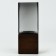Forest Vase "Forest" made of gray glass 20.5 × 8 × 8 cm