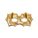 Carnival mask "shine", color gold