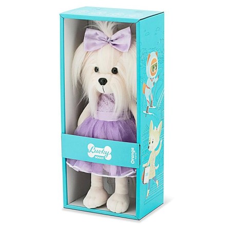 Soft toy "Lucky Mimi: Lilac", with a frame, 37 cm-1