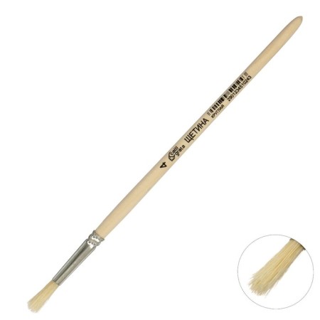 Round brush No. 4 (clip diameter 4 mm; hair length 18 mm), wooden handle, calligrata-3