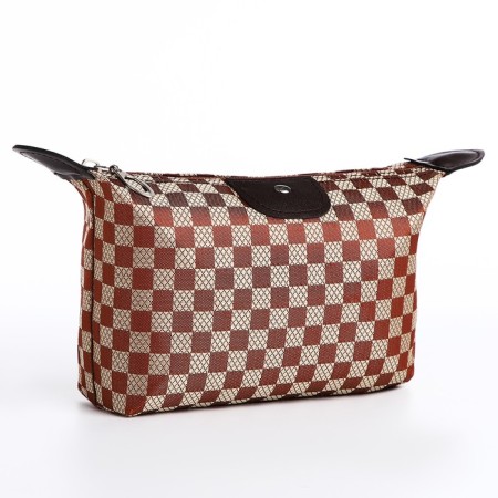 Lightning cosmetic bag, brown color