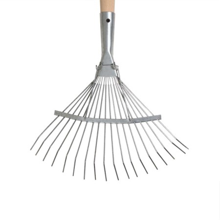 Fan, wire, 18 teeth, galvanized, wooden stalk-3