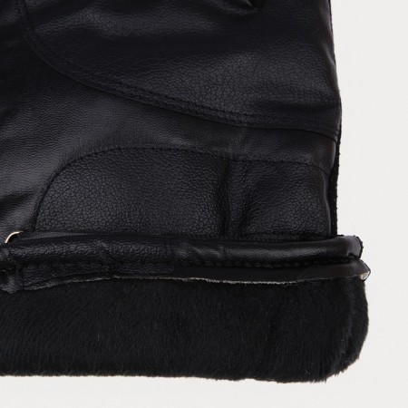 Gloves male, dimensionless, with insulation, black color-1