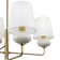 Suspended lamp Freya FR2029PL-04BS Ceramics, 640x680x680 mm, E14, 4x40W, brass color