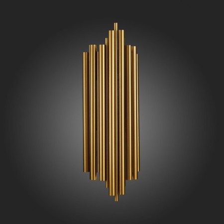 Sconces st. SL1629.301.02. Cesena. 2x40 watts, E14, 17x50 cm, brass color-4
