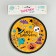 Disposable paper plate "Happy Halloween", 18 cm, set 6 pcs